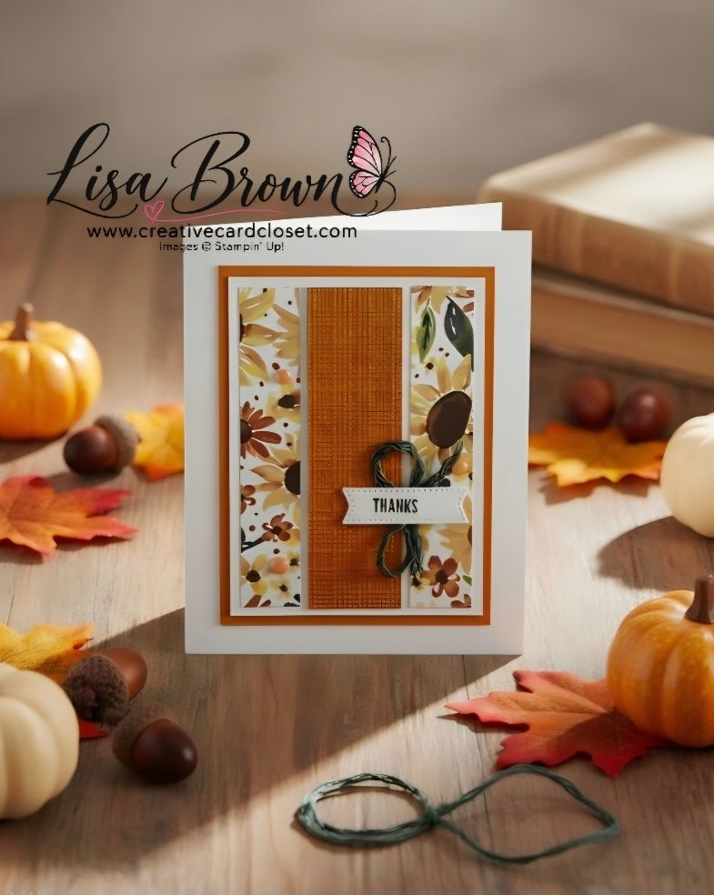 Easy Panel Card – Sunflower Fields Thanks